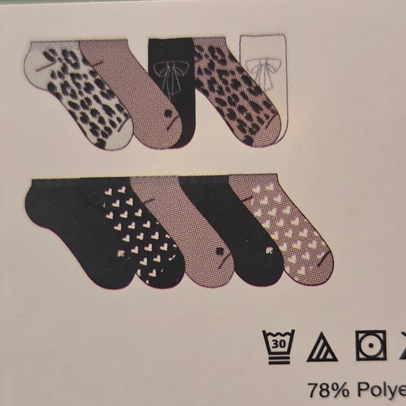 Kate Spade 10 Days Of Socks Low Cut Pink, White, Black Socks Set, NIB - Picture 3 of 3